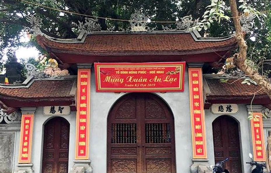 Chùa Hòe Nhai tại phố Hàng Than