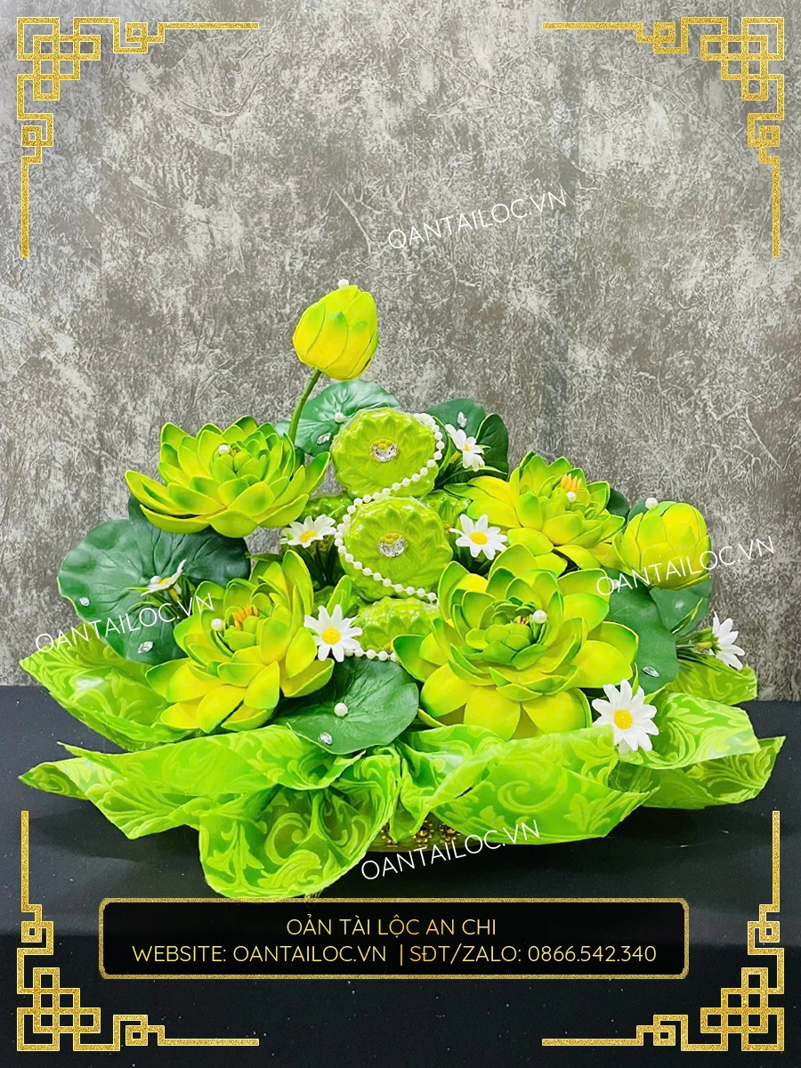 Oản Hoa Sen 34 - Oản Tài Lộc An Chi