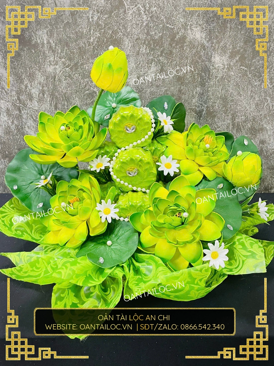 Oản Hoa Sen 34 - Oản Tài Lộc An Chi